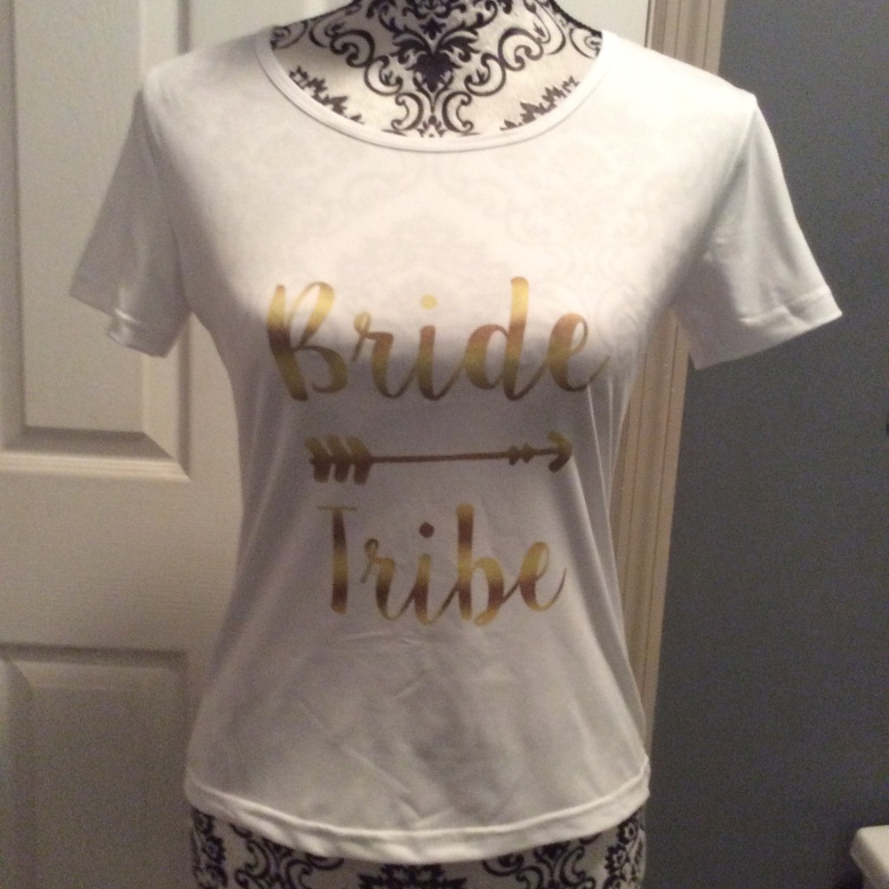 Bride tribe T shirt med nwot